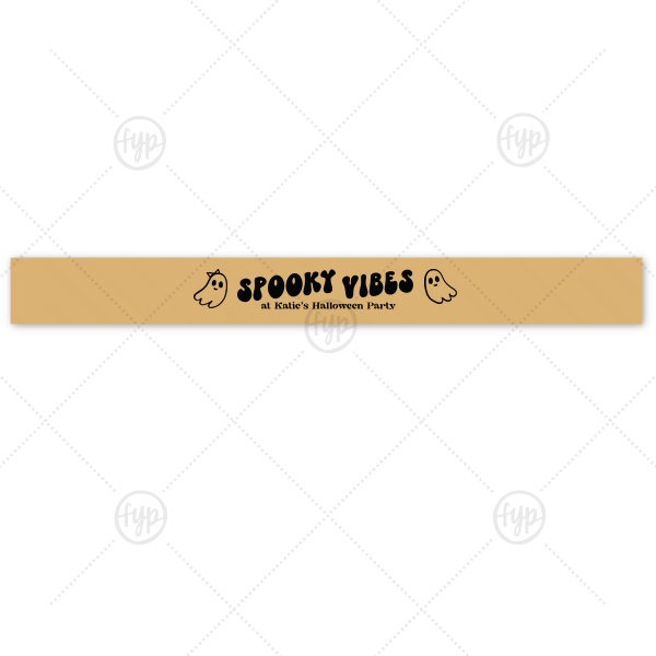 Spooky Vibes Ribbon 7/8-in. Ribbon (Foil)
