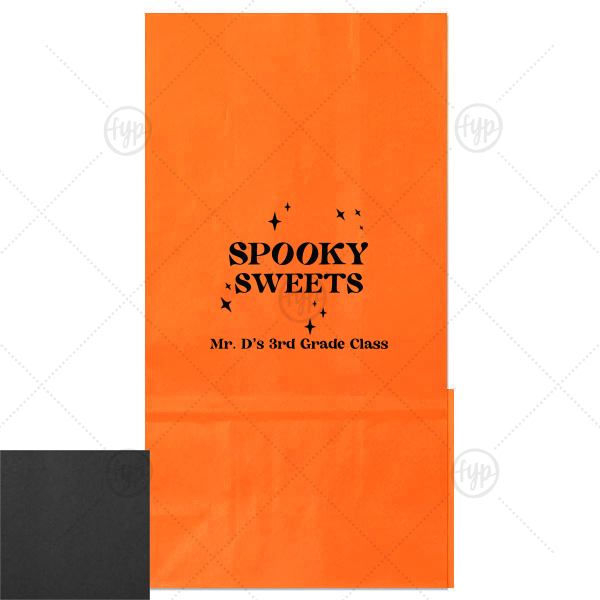 Spooky Sweets Personalized Halloween Bag Gloss Goodie Bag (Foil)