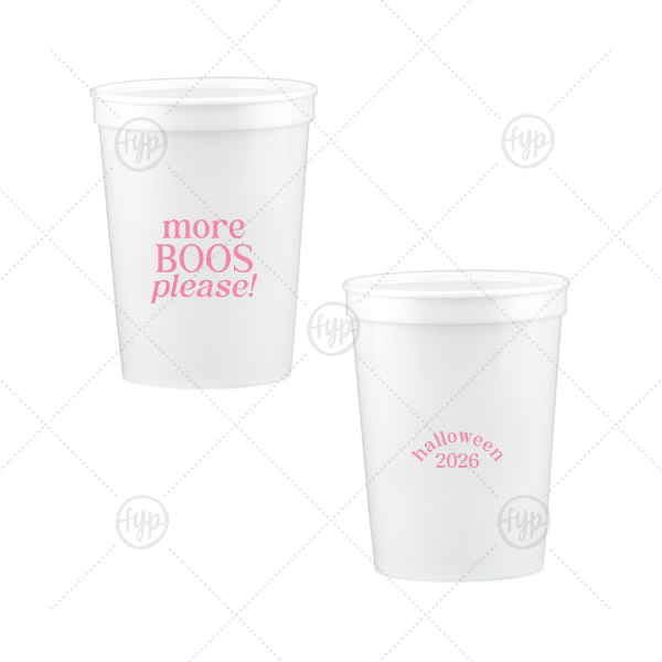 More Boos Please Cup 12-oz. Stadium Cup (Ink)
