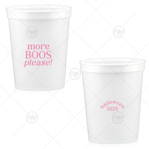 More Boos Please Cup 16-oz. Stadium Cup (Ink)