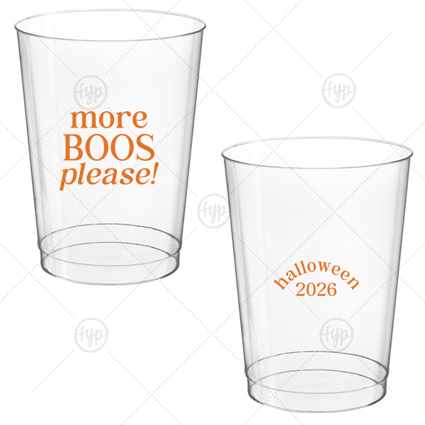 More Boos Please Cup 10-oz. Hard Plastic Cup (Ink)