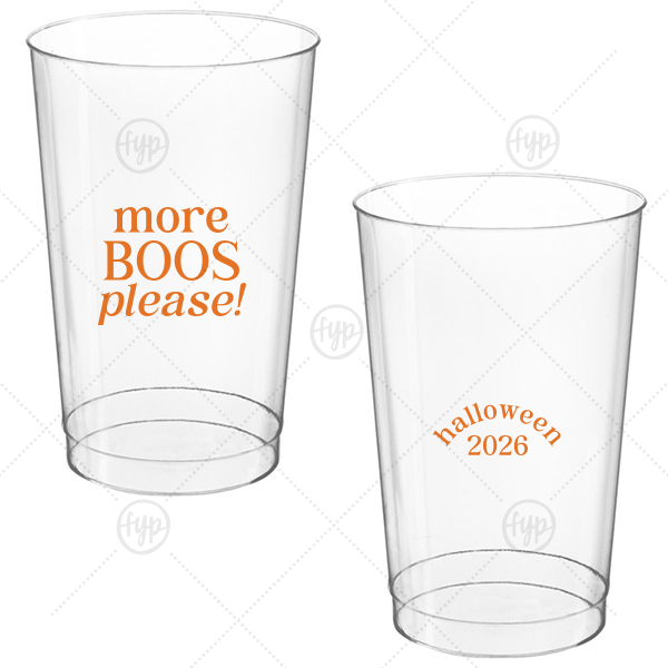 More Boos Please Cup 12-oz. Hard Plastic Cup (Ink)