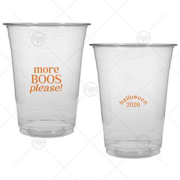More Boos Please Cup 16-oz. Soft Plastic Cup (Ink)