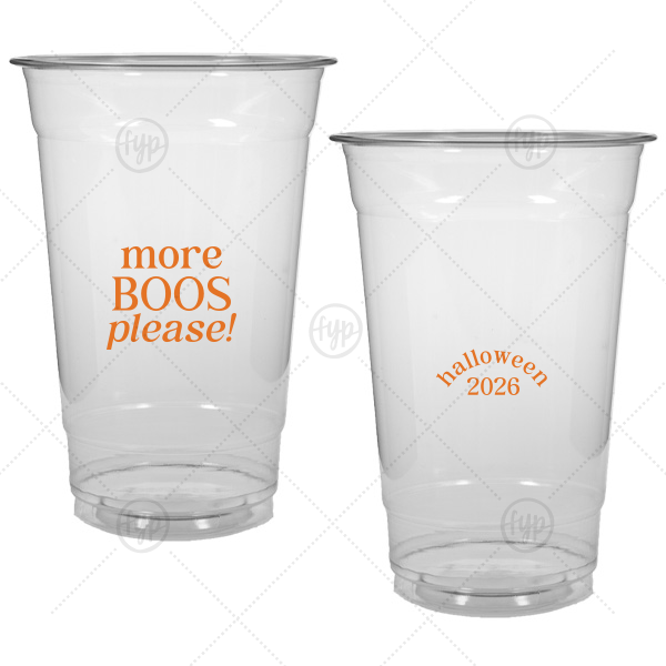More Boos Please Cup 20-oz. Soft Plastic Cup (Ink)
