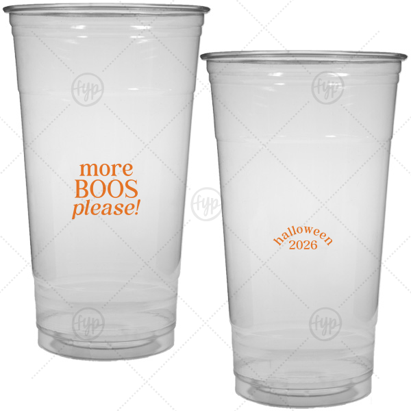 More Boos Please Cup 32-oz. Soft Plastic Cup (Ink)