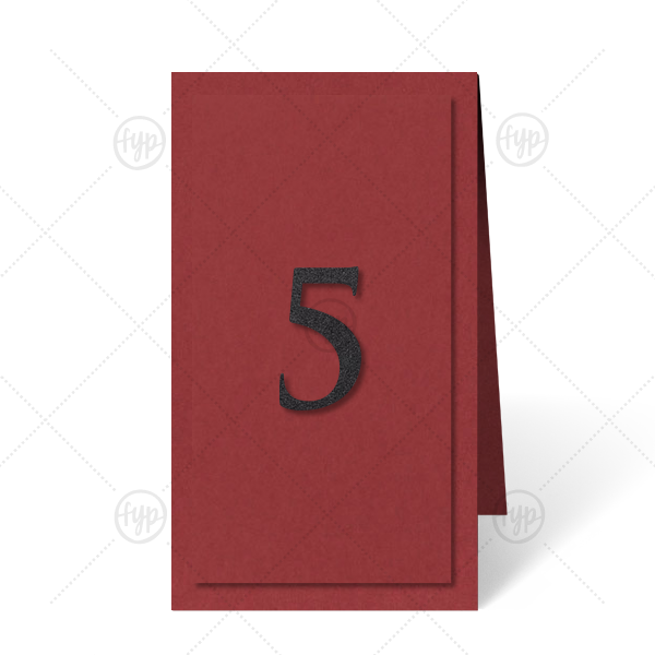 Layer colors to create table numbers that will stand out while fitting your theme perfectly. Ideal for a wedding, mitzvah or other formal event. Choose your colors and seat guests with style.
