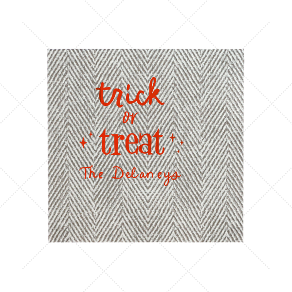 Starry Trick Or Trick Napkin Cocktail Napkin (Foil)