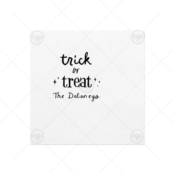 Starry Trick Or Trick Napkin Luncheon Napkin (Foil)