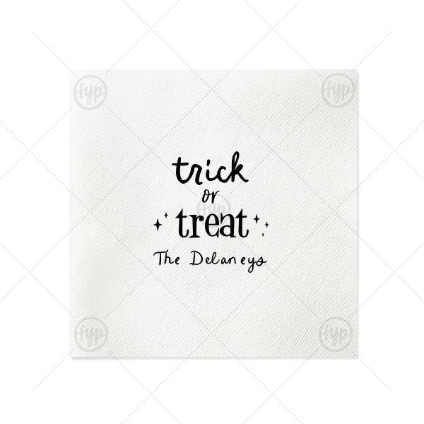 Starry Trick Or Trick Napkin Luncheon Napkin (Foil)