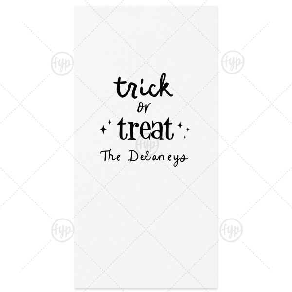 Starry Trick Or Trick Napkin Paper Guest Towel (Foil)