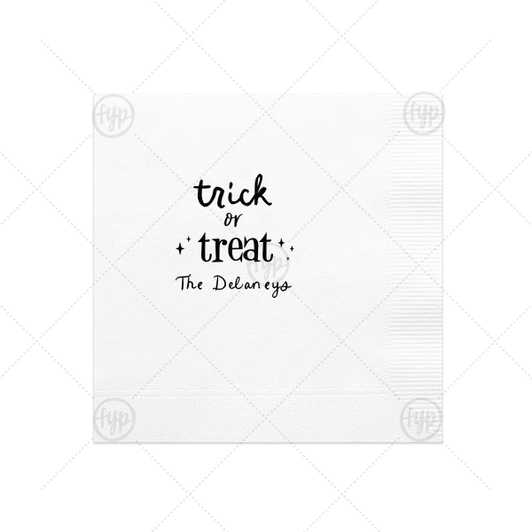 Starry Trick Or Trick Napkin Dinner Napkin (Foil)