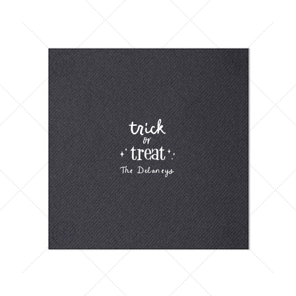 Starry Trick Or Treat Napkin Extra-Large Dinner Napkin (Foil)
