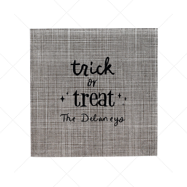 Starry Trick Or Treat Napkin Cocktail Napkin (Foil)