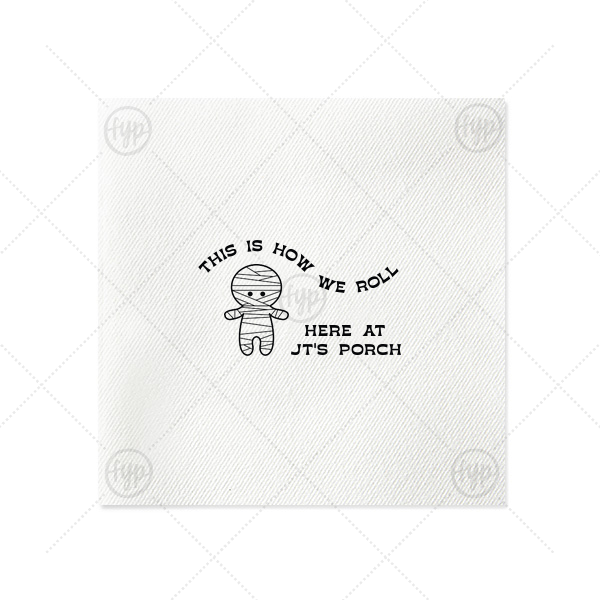 Mummy Halloween Napkin Luncheon Napkin (Foil)