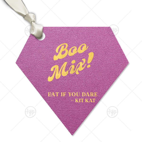 Boo Mix Halloween Tag Diamond Jewel Gift Tag (Foil)
