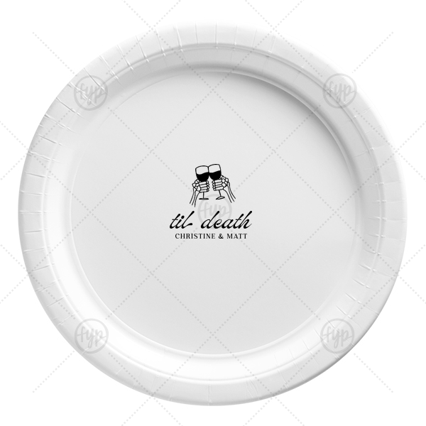 Til Death Toast Plates Dinner Plate (Foil)