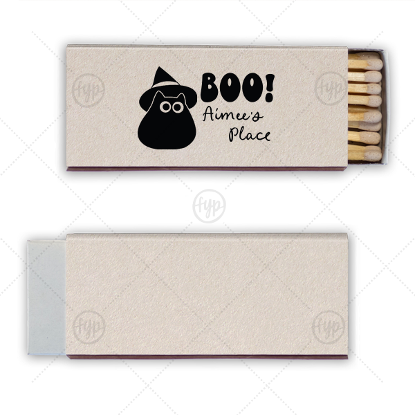 Witchy Cat Match Candle Matchbox (Foil)