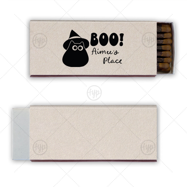 Witchy Cat Match Cigar Matchbox (Foil)