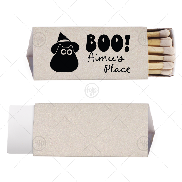 Witchy Cat Match Triangle Matchbox (Foil)