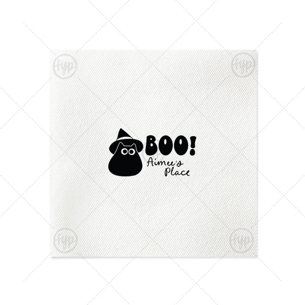Witchy Cat Napkin Luncheon Napkin (Foil)