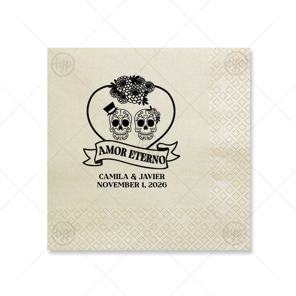 Amor Eterno Napkin Luncheon Napkin (Foil)