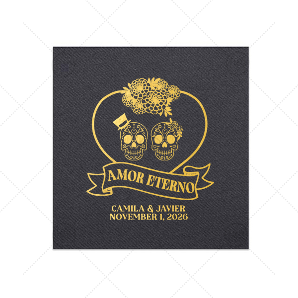 Amor Eterno Napkin Luncheon Napkin (Foil)