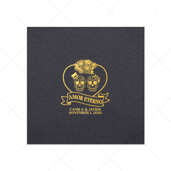 Amor Eterno Napkin Dinner Napkin (Foil)