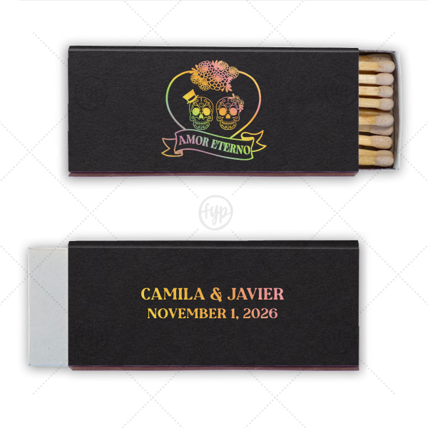 Amor Eterno Match Candle Matchbox (Foil)