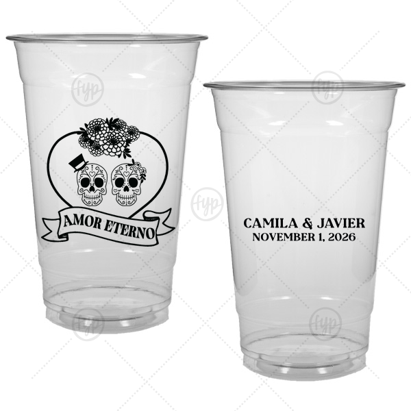 Amor Eterno Cups 20 oz Soft Plastic Cup
