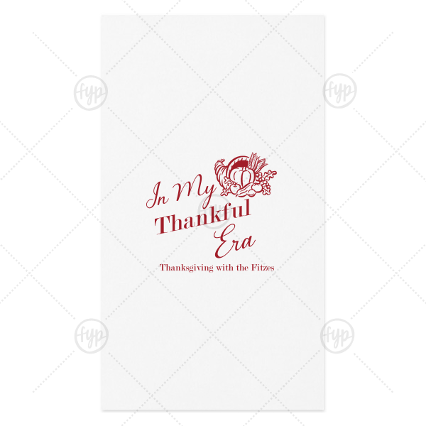 In My Thankful Era Napkin Paper Guest Towel (Ink)