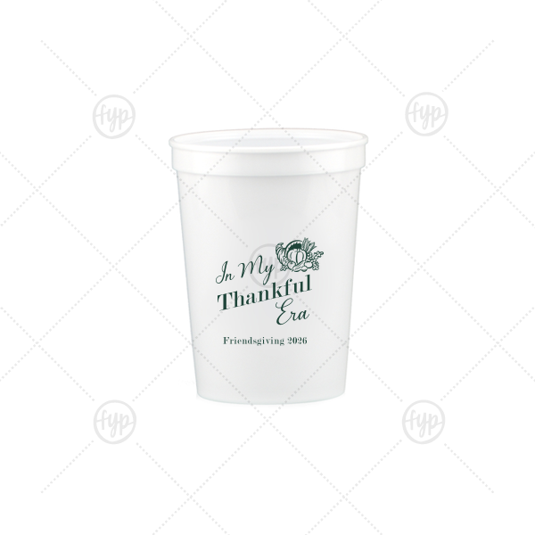 In My Thankful Era Cup 12-oz. Stadium Cup (Ink)