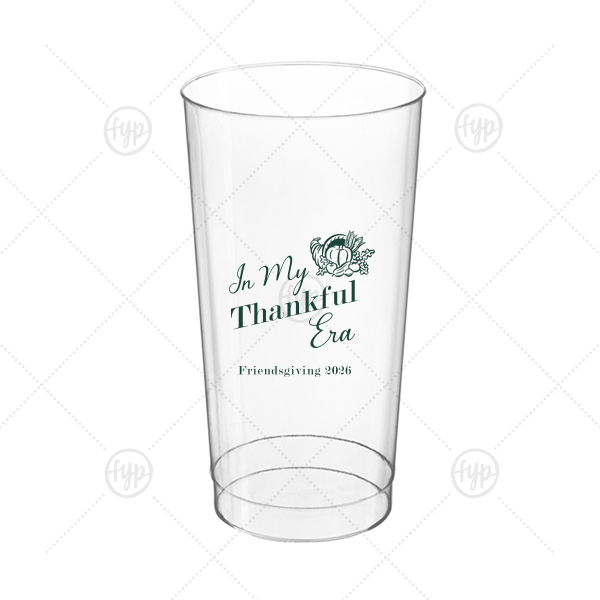 In My Thankful Era Cup 16-oz. Hard Plastic Cup (Ink)