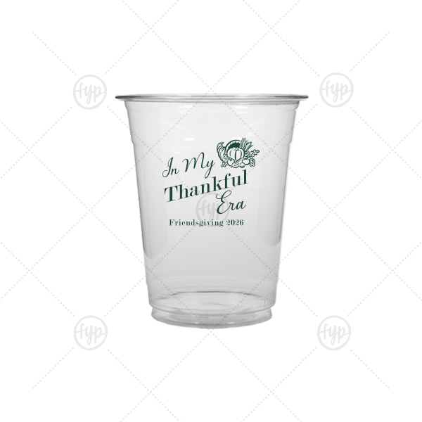 In My Thankful Era Cup 12-oz. Soft Plastic Cup (Ink)