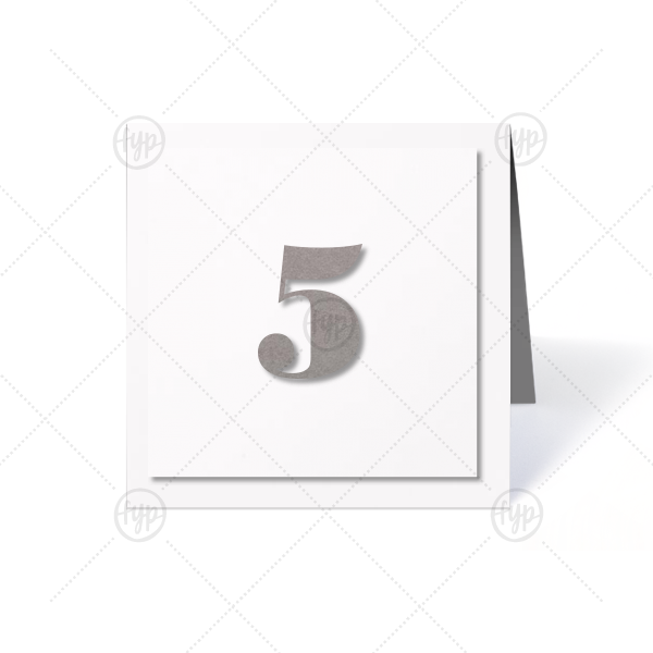 Formal Duo Tempo | Complete your seating chart or escort cards with beautiful square table numbers themed to perfection. This design has a formal, classic cut that is sure to look spectacular on your tables.