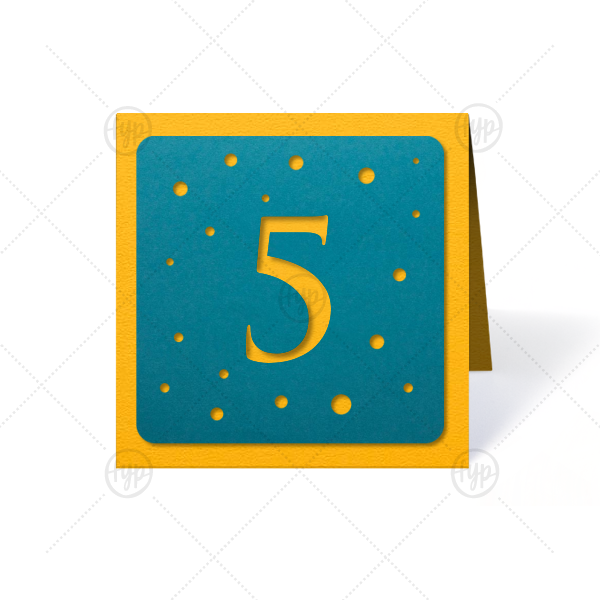 Customize these bright table numbers for a cute table addition! Perfect for a birthday party, shower or mitzvah. Simply choose your theme colors, select the number needed and complete your seating chart.