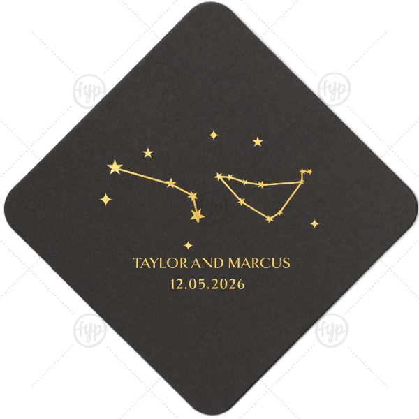 Written in the Stars Coaster Square Coaster (Foil)