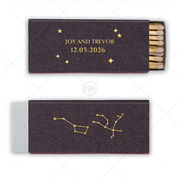 Written in the Stars Match Candle Matchbox (Foil)