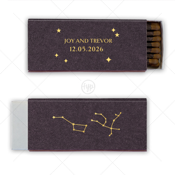 Written in the Stars Match Cigar Matchbox (Foil)