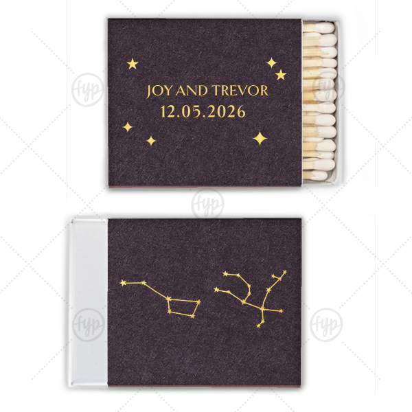 Written in the Stars Match Square Matchbox (Foil)