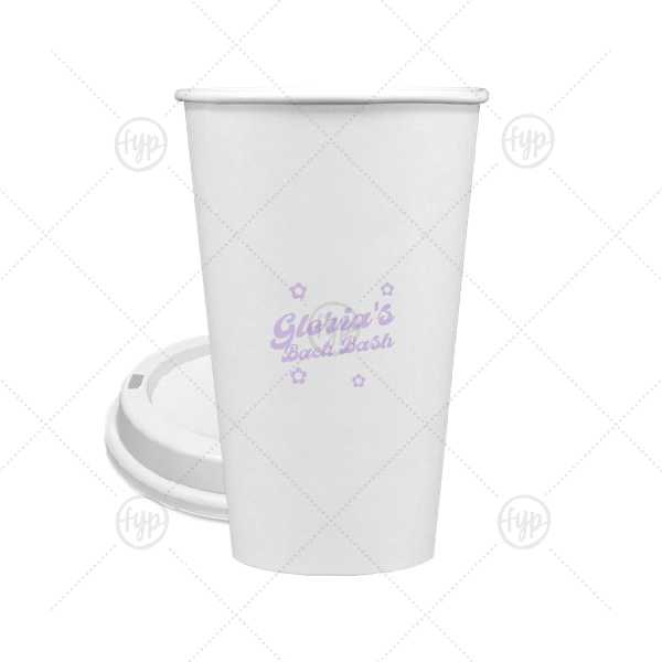 Bachelorette Blooms Personalized Cup 16-oz. Single Wall Paper Hot Cup (Ink)