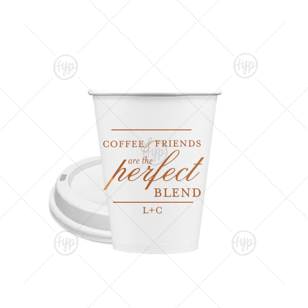 Perfect Blend Cup 8-oz. Single Wall Paper Hot Cup (Ink)