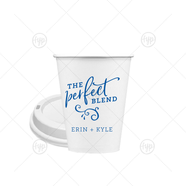 Perfect Blend Names Cup 8-oz. Single Wall Paper Hot Cup (Ink)