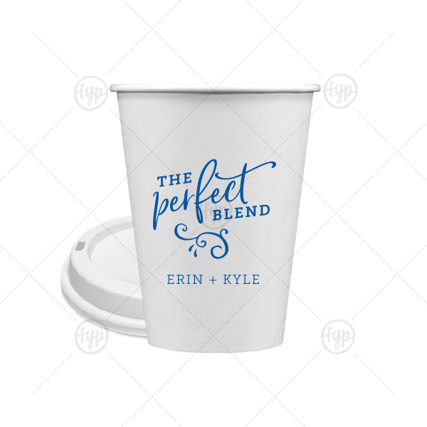 Perfect Blend Names Cup 12-oz. Single Wall Paper Hot Cup (Ink)