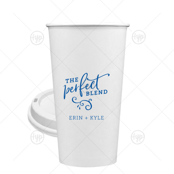 Perfect Blend Names Cup 20-oz. Single Wall Paper Hot Cup (Ink)