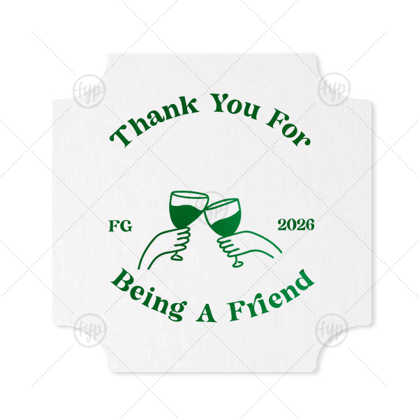 Thank You For Being A Friend Coaster Modern Coaster (Foil)