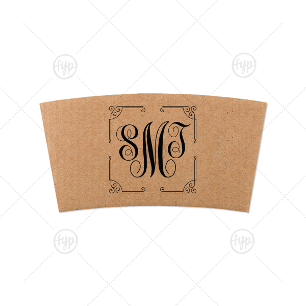 Ornate Border Coffee Sleeve 8-oz. Coffee Sleeve (Foil)