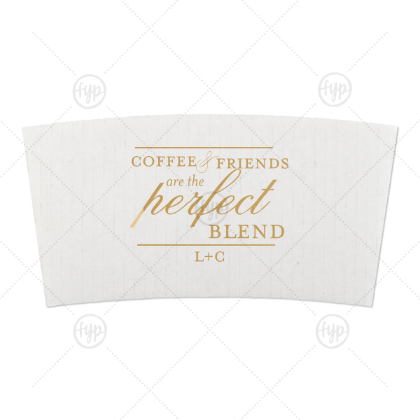 Perfect Blend Coffee Sleeve 10-20-oz. Coffee Sleeve (Foil)
