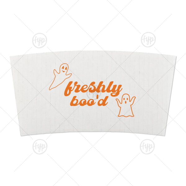 Freshly Boo'd Coffee Sleeve  10-20-oz. Coffee Sleeve (Foil)