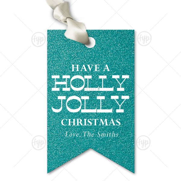Holly Jolly Gift Tag Double Point Gift Tag (Foil)