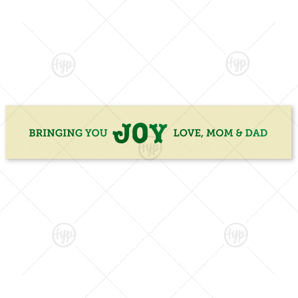 Bringing You Joy Ribbon 1.5-in. Ribbon (Foil)